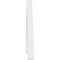 Ekena Millwork Pitch Heath Architectural Grade PVC Gable Pediment, 48"W x 10"H x 1"P (5/12) GPP048X010X100HEA - alternate 4
